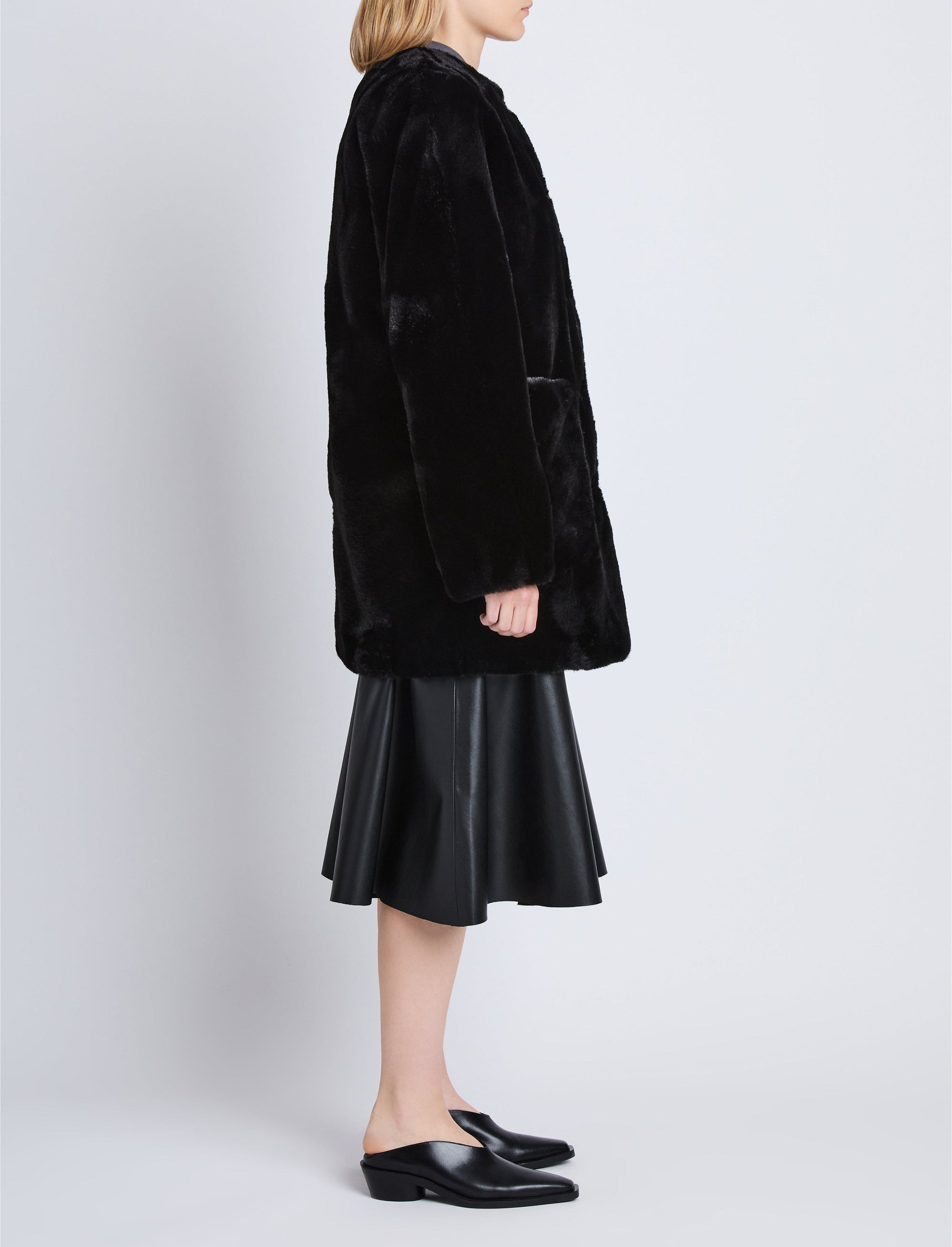 Manteau Penelope en velours - Black