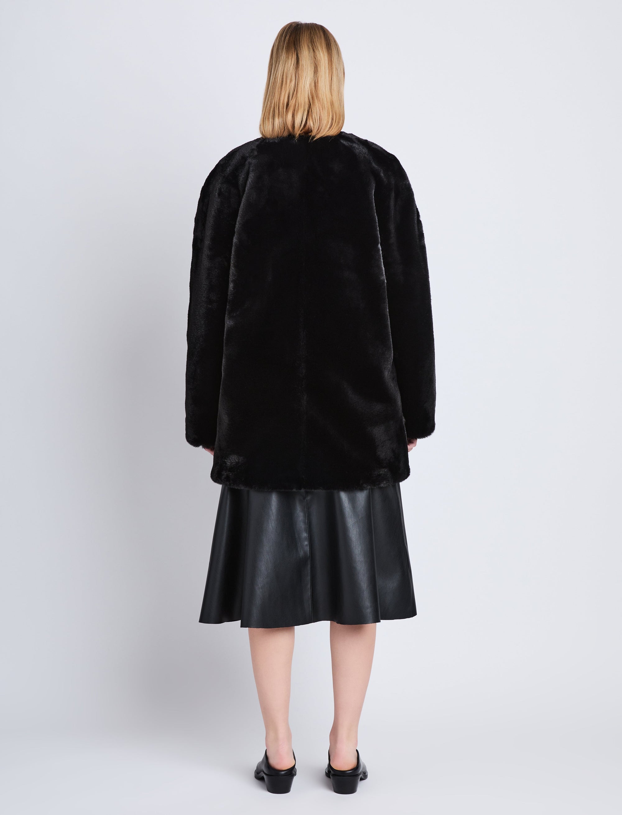 Manteau Penelope en velours - Black