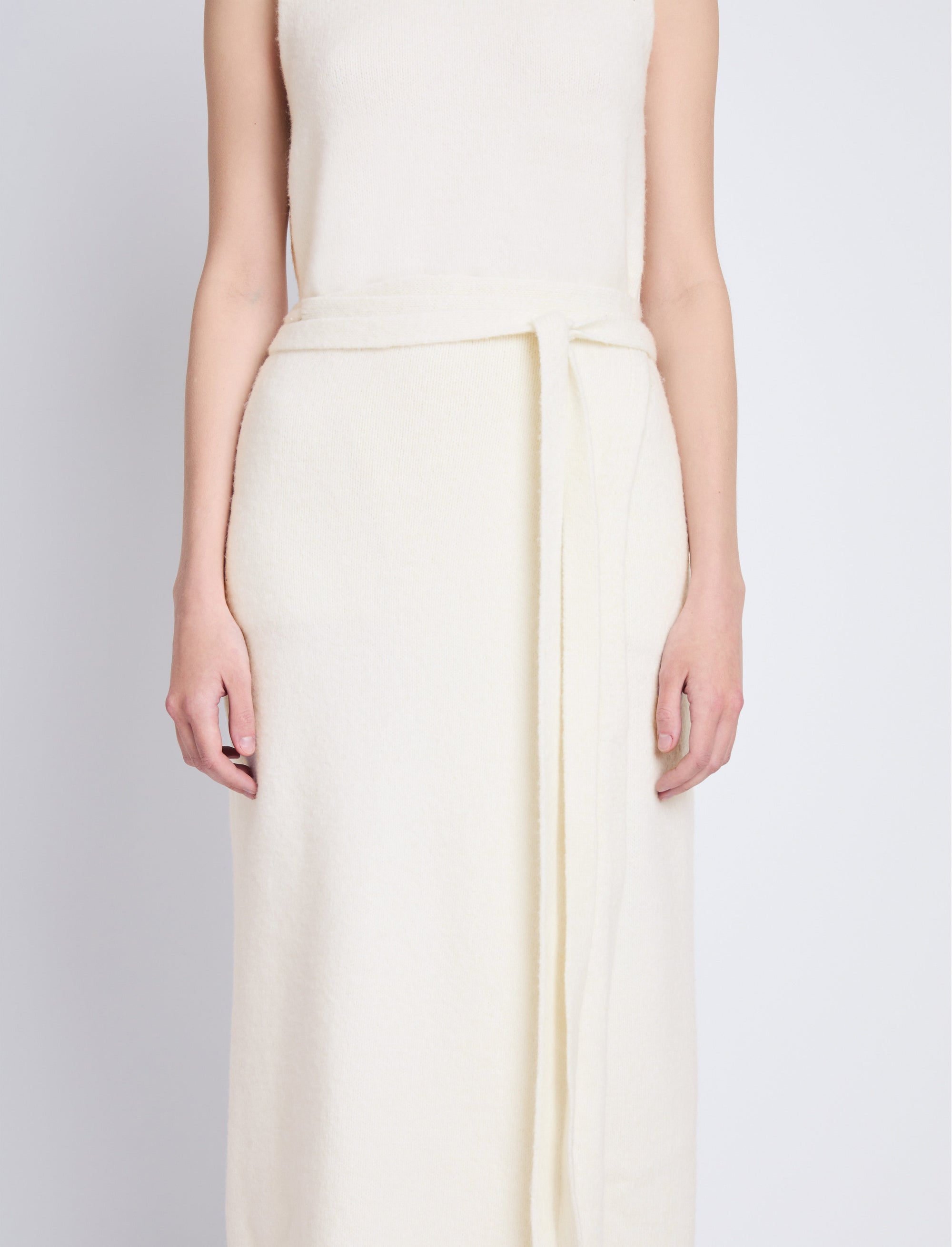 Jupe portefeuille Zadie en laine mélangée - Off White