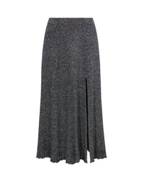 Jupe Lidia en maille et lurex - Black & Silver