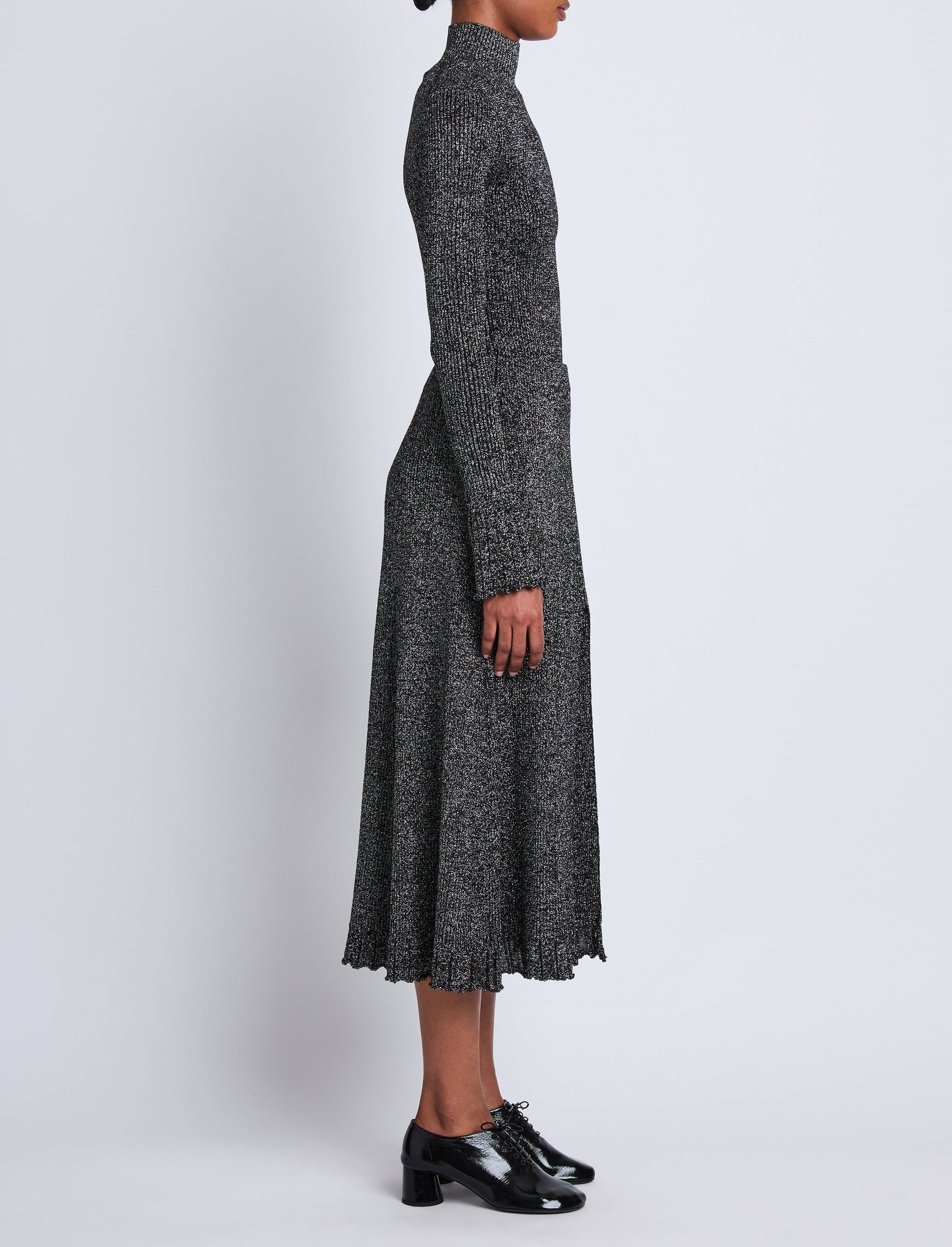 Jupe Lidia en maille et lurex - Black & Silver