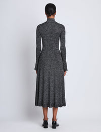 Jupe Lidia en maille et lurex - Black & Silver