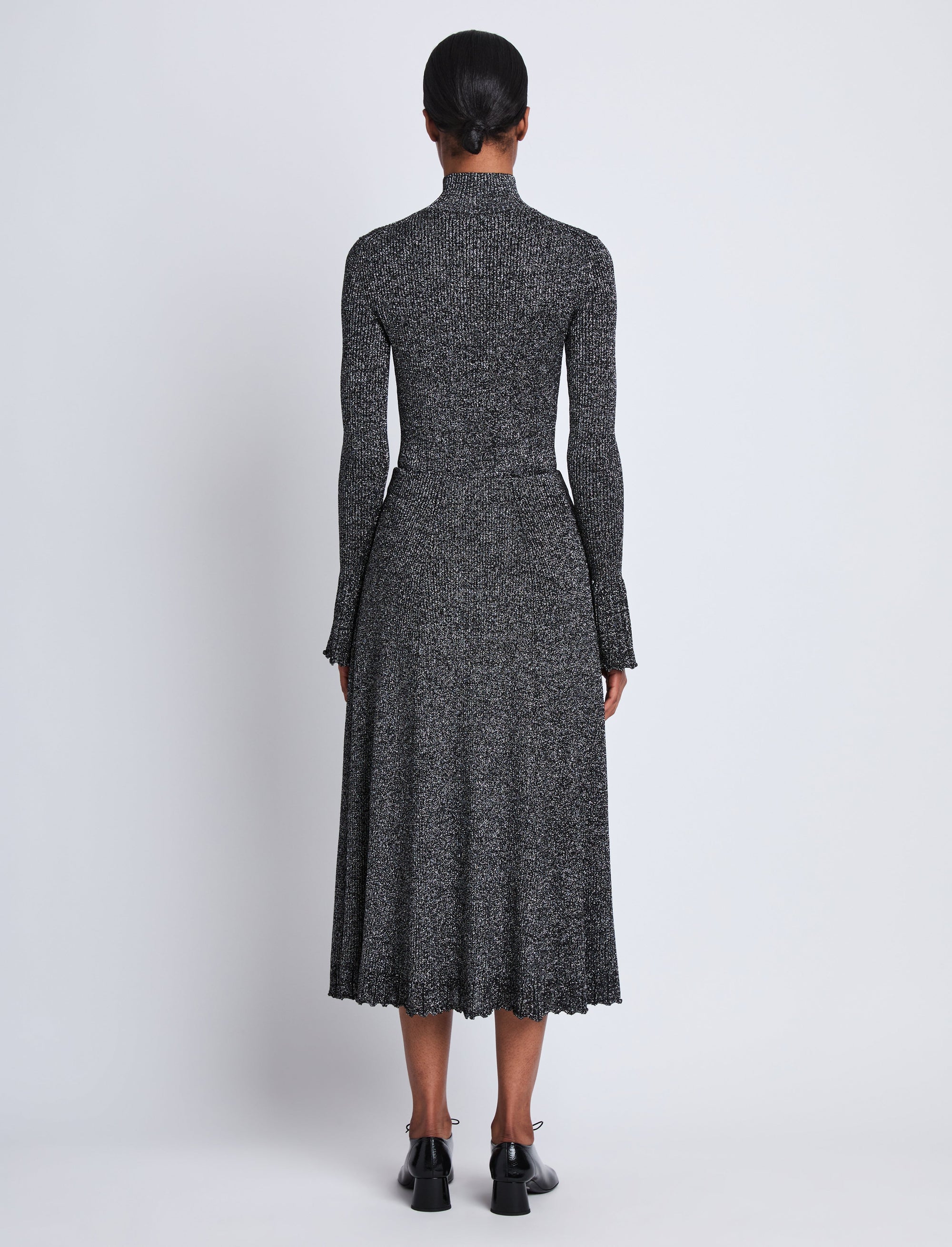 Jupe Lidia en maille et lurex - Black & Silver