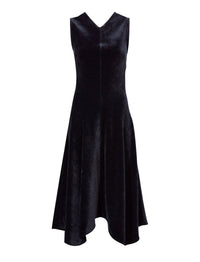 Robe Layla en velours - Black