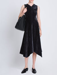 Robe Layla en velours - Black