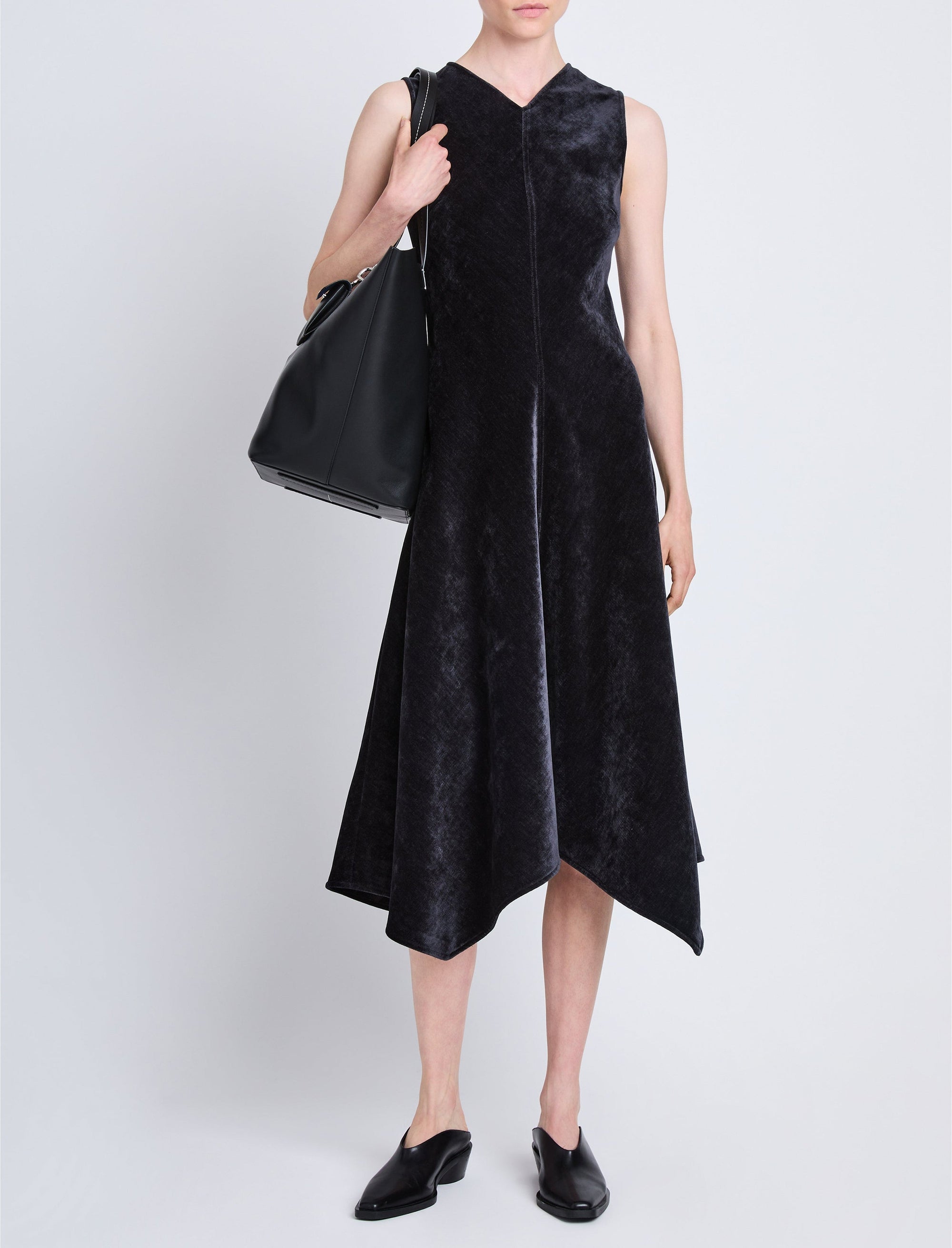 Robe Layla en velours - Black