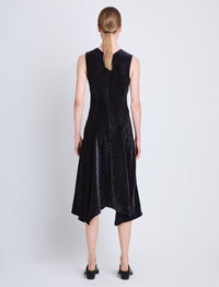 Robe Layla en velours - Black