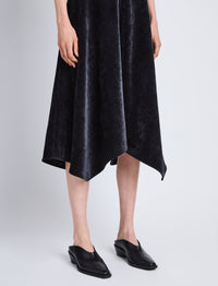 Robe Layla en velours - Black