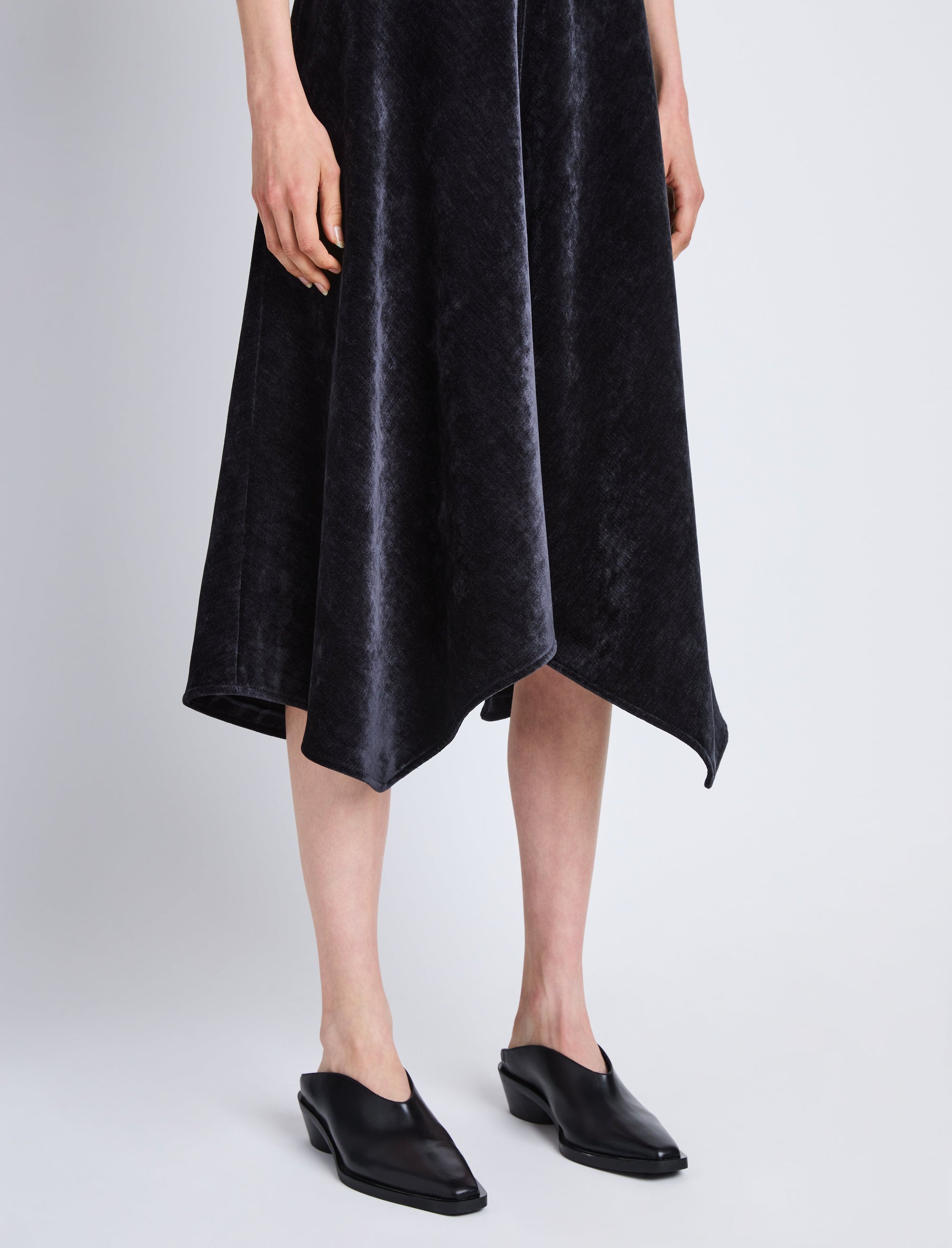 Robe Layla en velours - Black