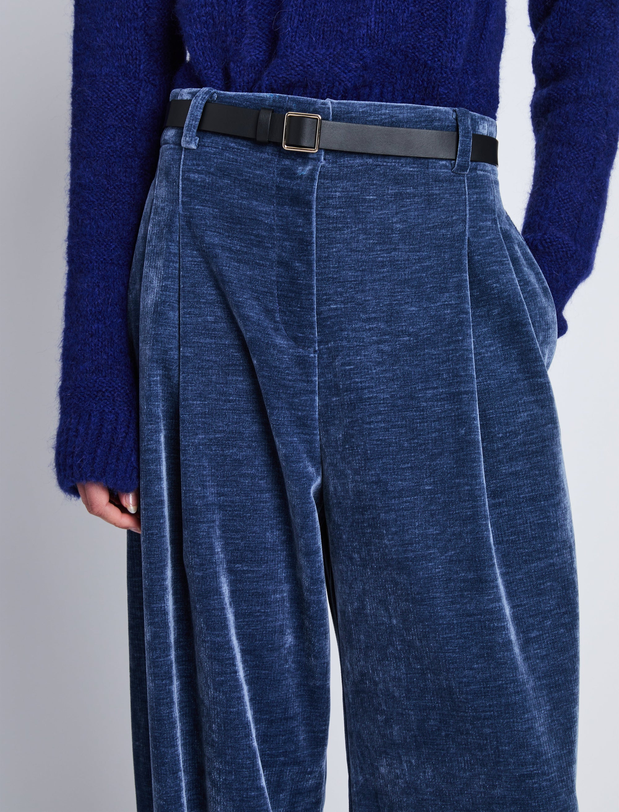 Pantalon Aria en velours - Steel Blue