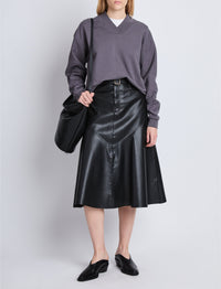 Pull Olivia col V - Graphite