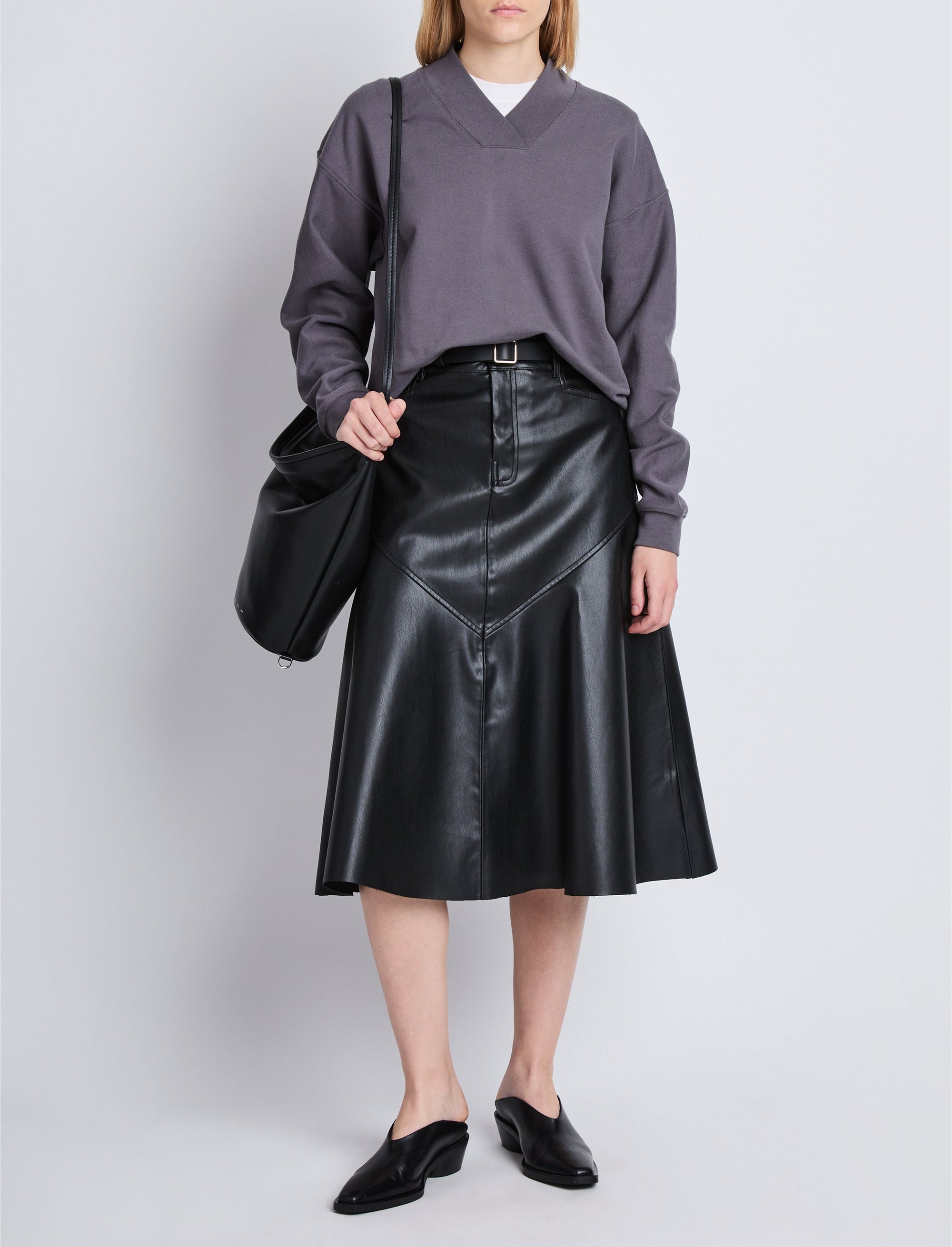 Pull Olivia col V - Graphite