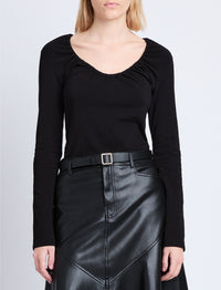 T-shirt manches longues Sophia - Black