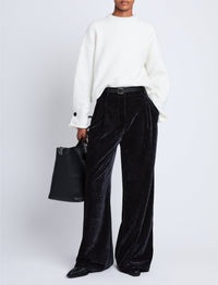Pantalon Aria en velours - Black