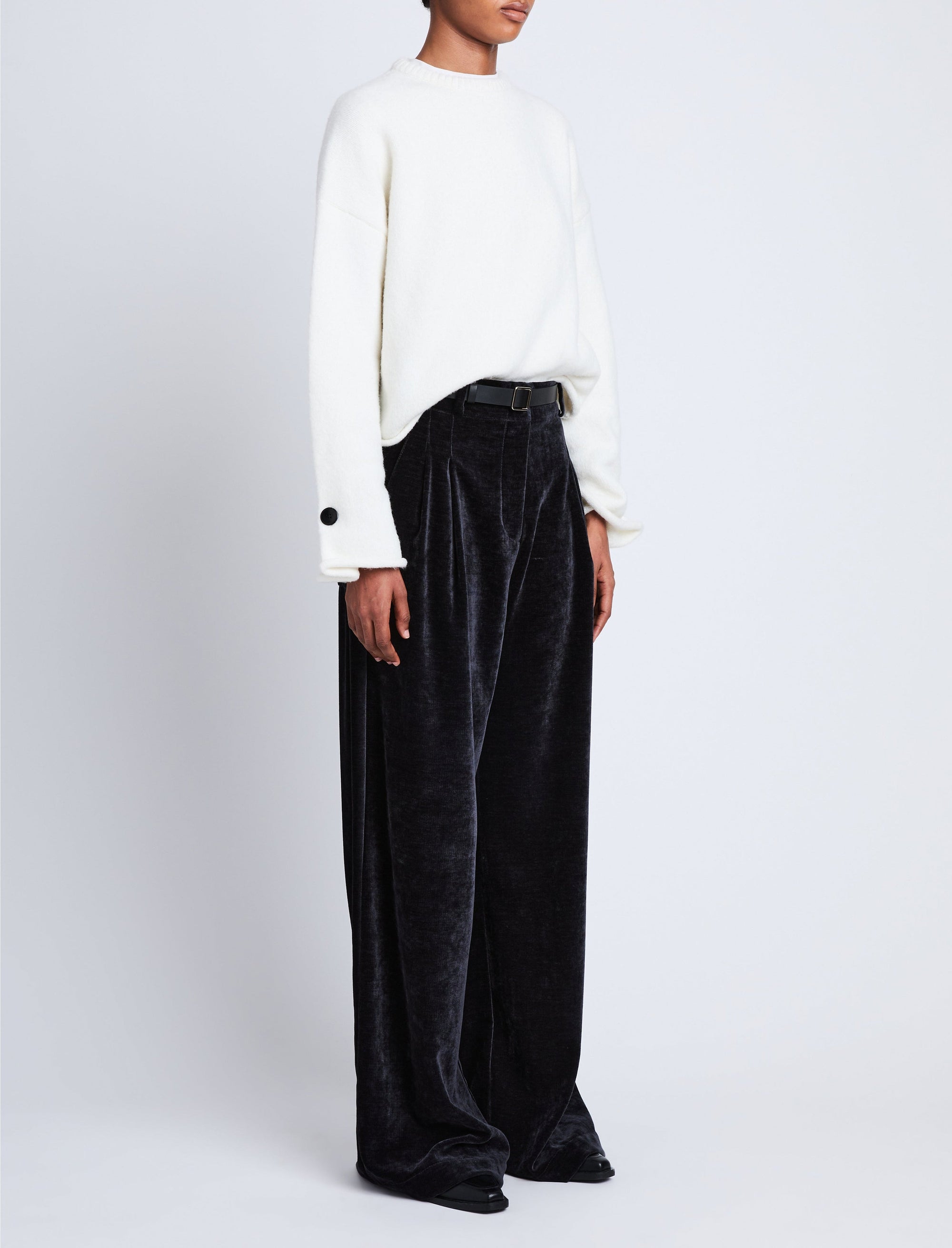 Pantalon Aria en velours - Black