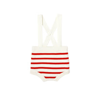 0 QTY / ROUGE/BLANC PAP COMBINAISON/ BLOOMER BALTHAZAR