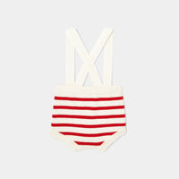 0 QTY / ROUGE/BLANC PAP COMBINAISON/ BLOOMER BALTHAZAR