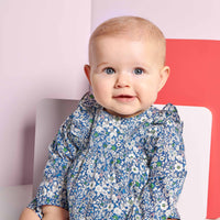 14 QTY / BLEU/MULTICO PAP ROBE BLONDOU