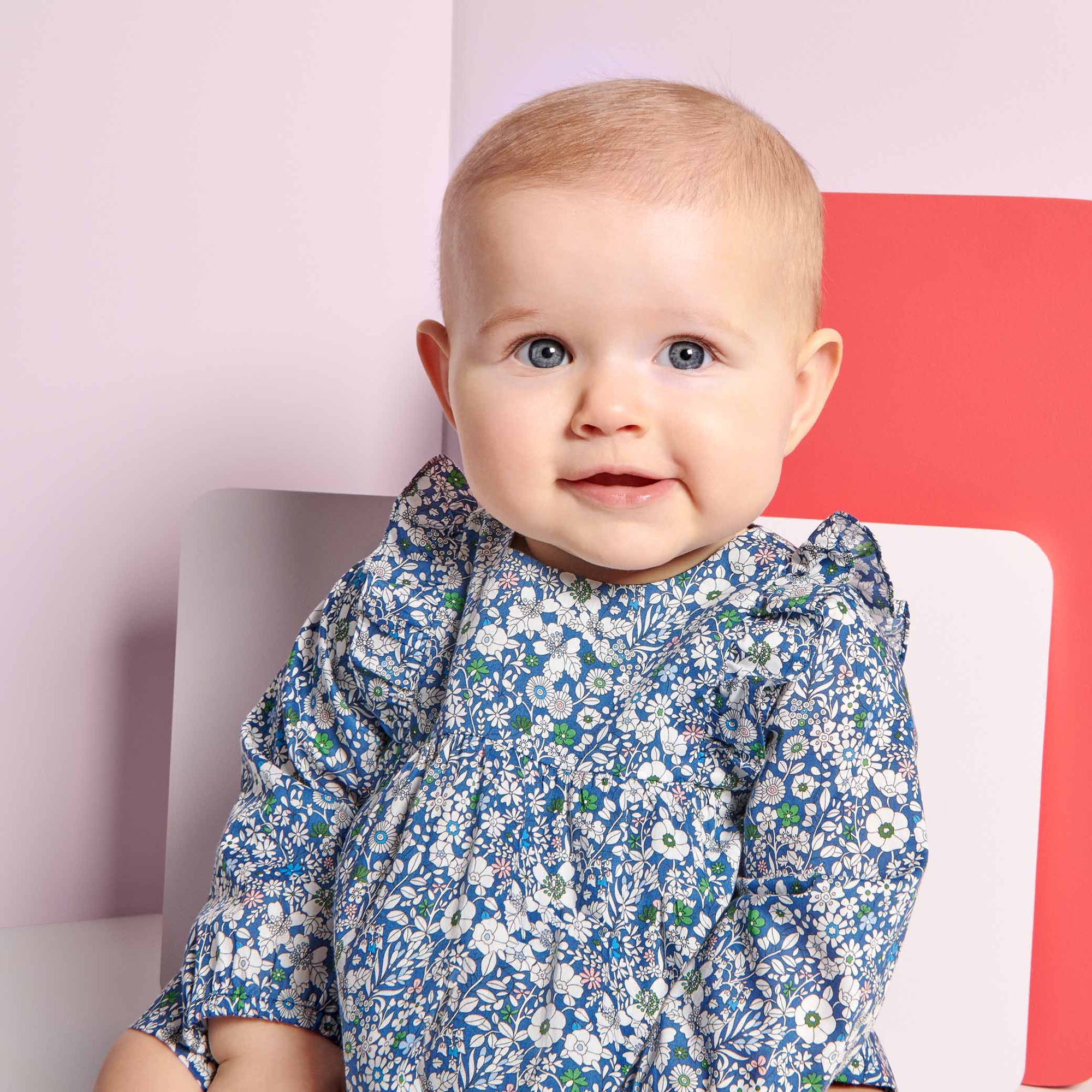 14 QTY / BLEU/MULTICO PAP ROBE BLONDOU
