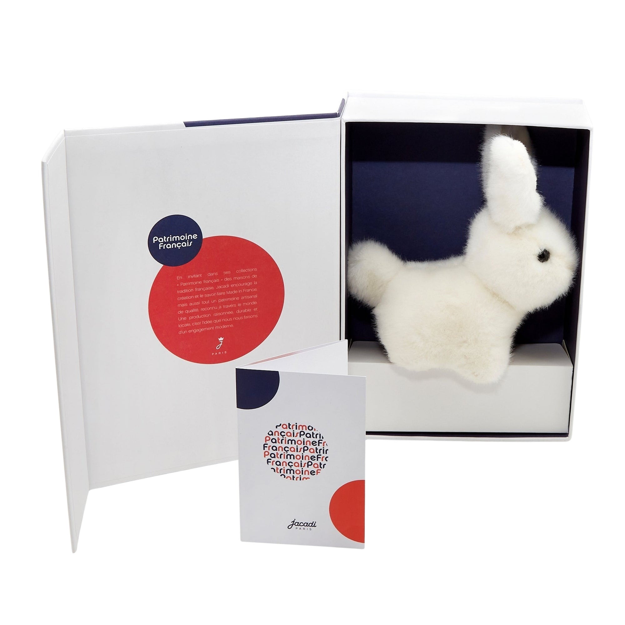 99 QTY / BLANC JACADI PUERICULTURE JOUETS PELUCHE LAPIN PM PATRIMOINE
