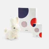 99 QTY / BLANC JACADI PUERICULTURE JOUETS PELUCHE LAPIN PM PATRIMOINE