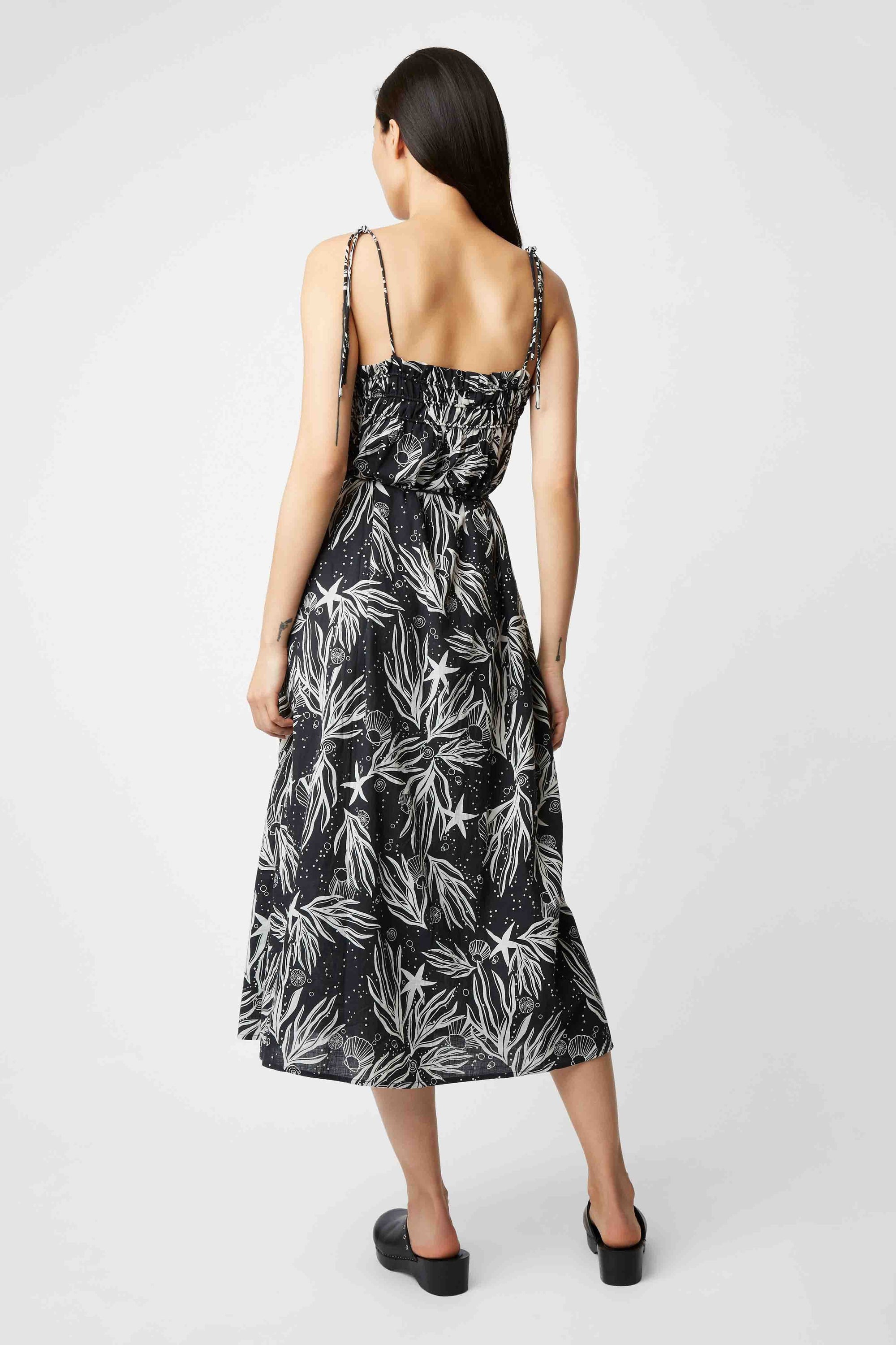Robe longue Erica Holiday - Charbon