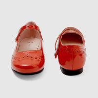 16 QTY / ORANGE CHAUSSURES CUIR ALMA