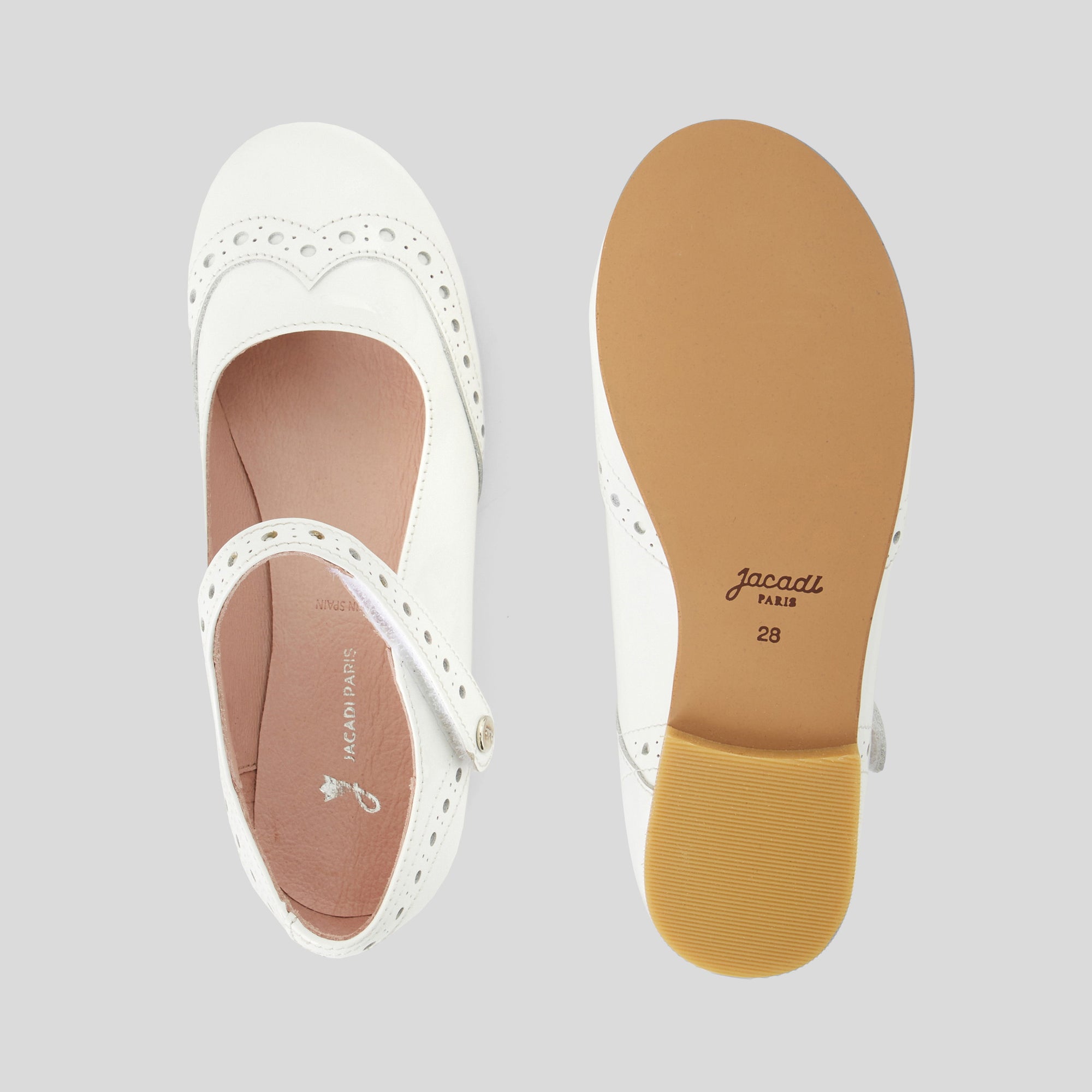 48 QTY / BLANC JACADI CHAUSSURES CUIR ALMA