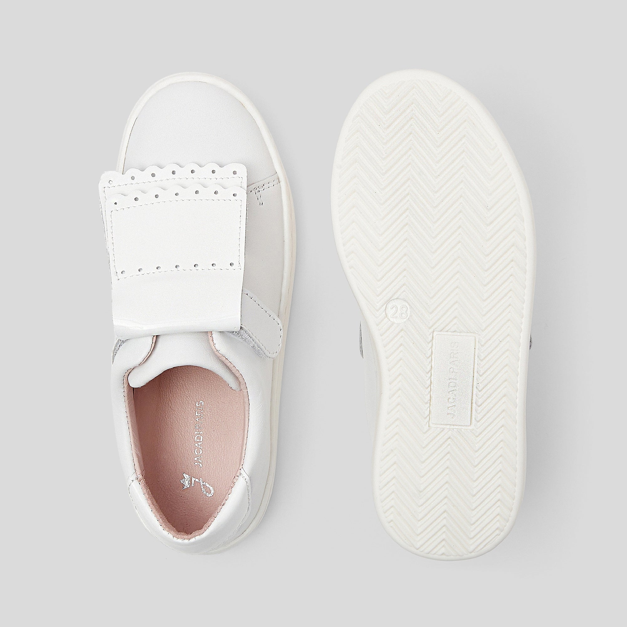 5 QTY / BLANC JACADI CHAUSSURES CUIR ACACIA