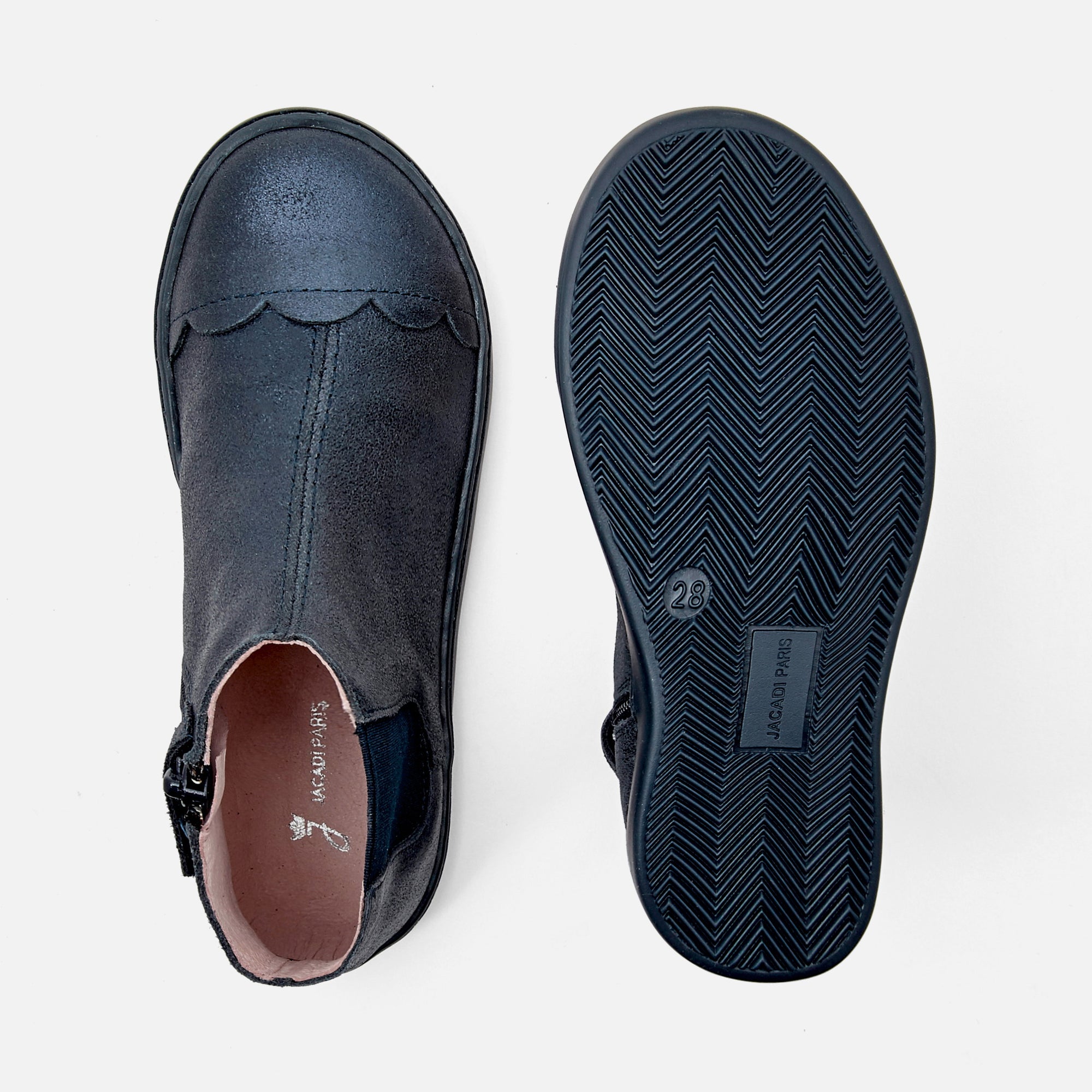 2 QTY / BLEU CHAUSSURES CUIR AGDA