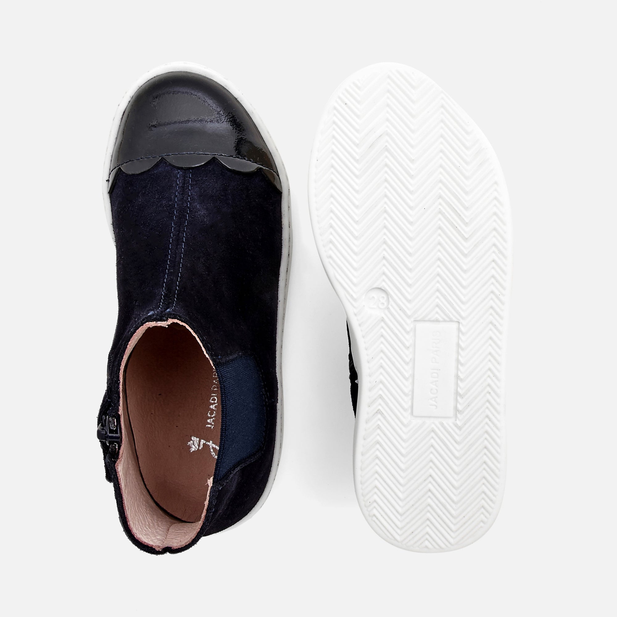 0 QTY / MARINE JACADI CHAUSSURES CUIR AGDA