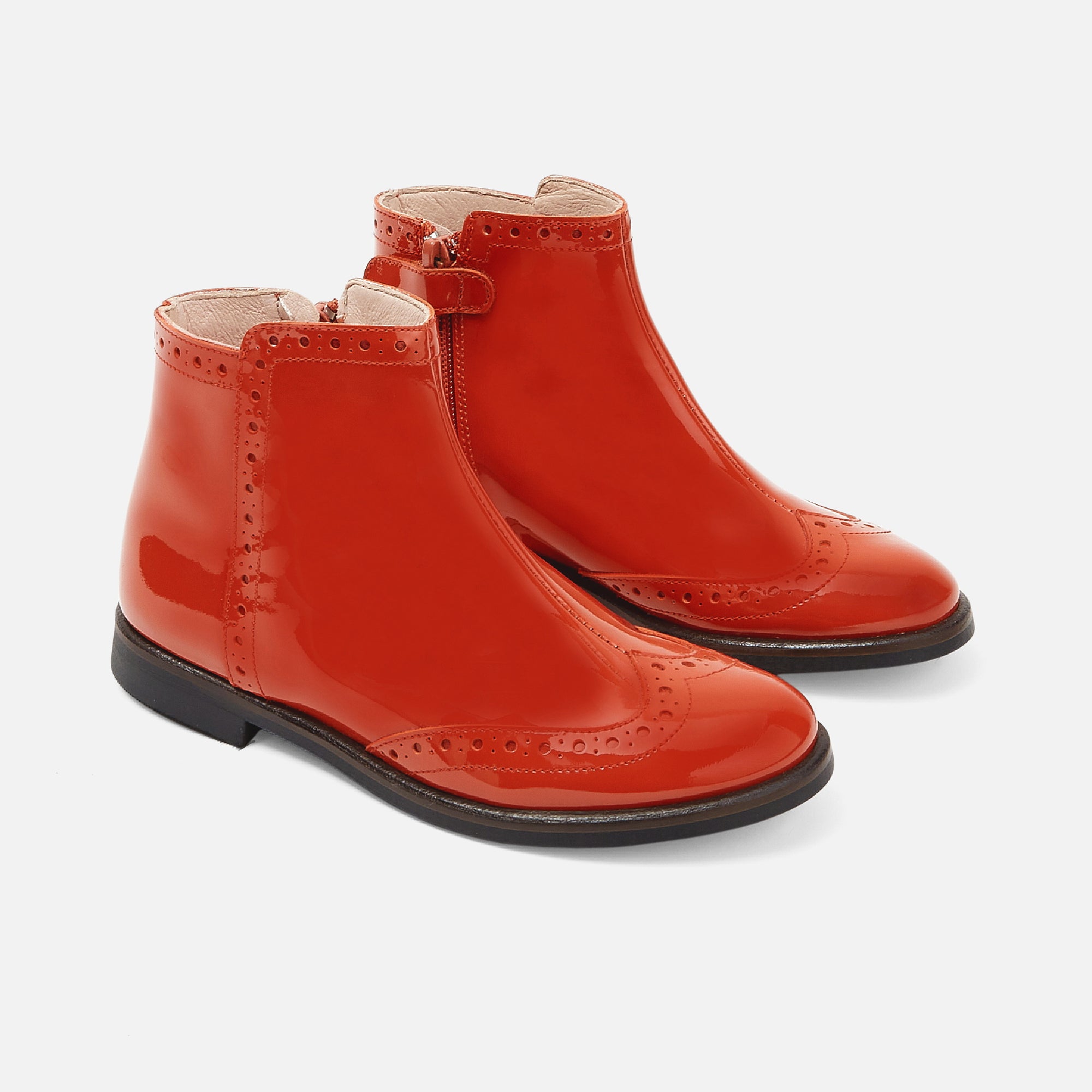 3 QTY / ORANGE CHAUSSURES CUIR ALICE