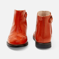 3 QTY / ORANGE CHAUSSURES CUIR ALICE