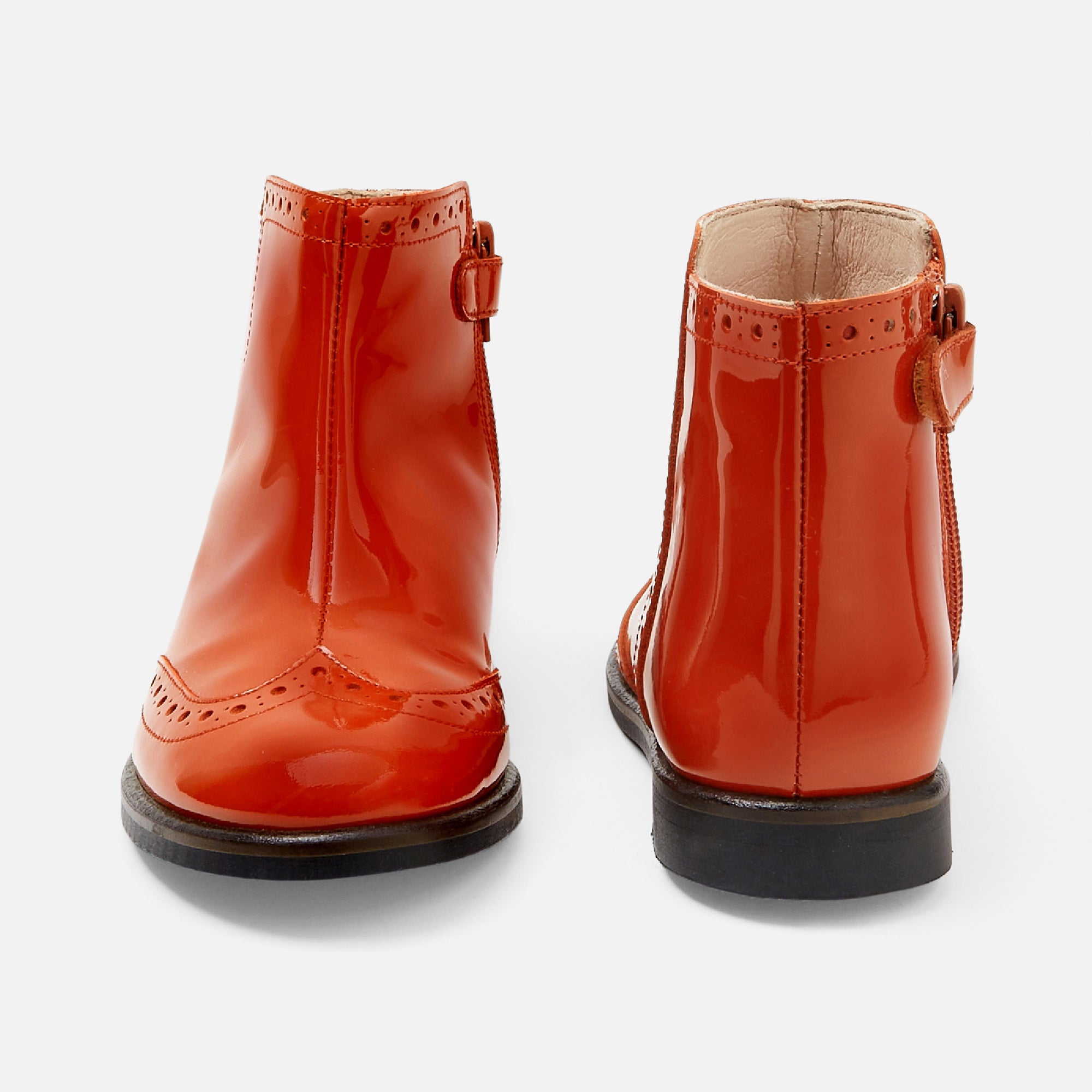 3 QTY / ORANGE CHAUSSURES CUIR ALICE