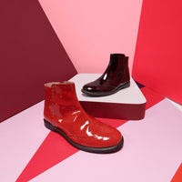 3 QTY / ORANGE CHAUSSURES CUIR ALICE