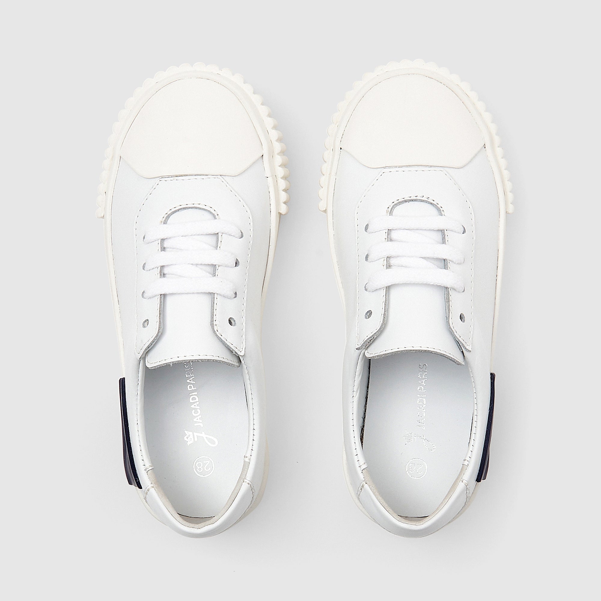 100 QTY / BLANC JACADI CHAUSSURES CUIR ALBERT