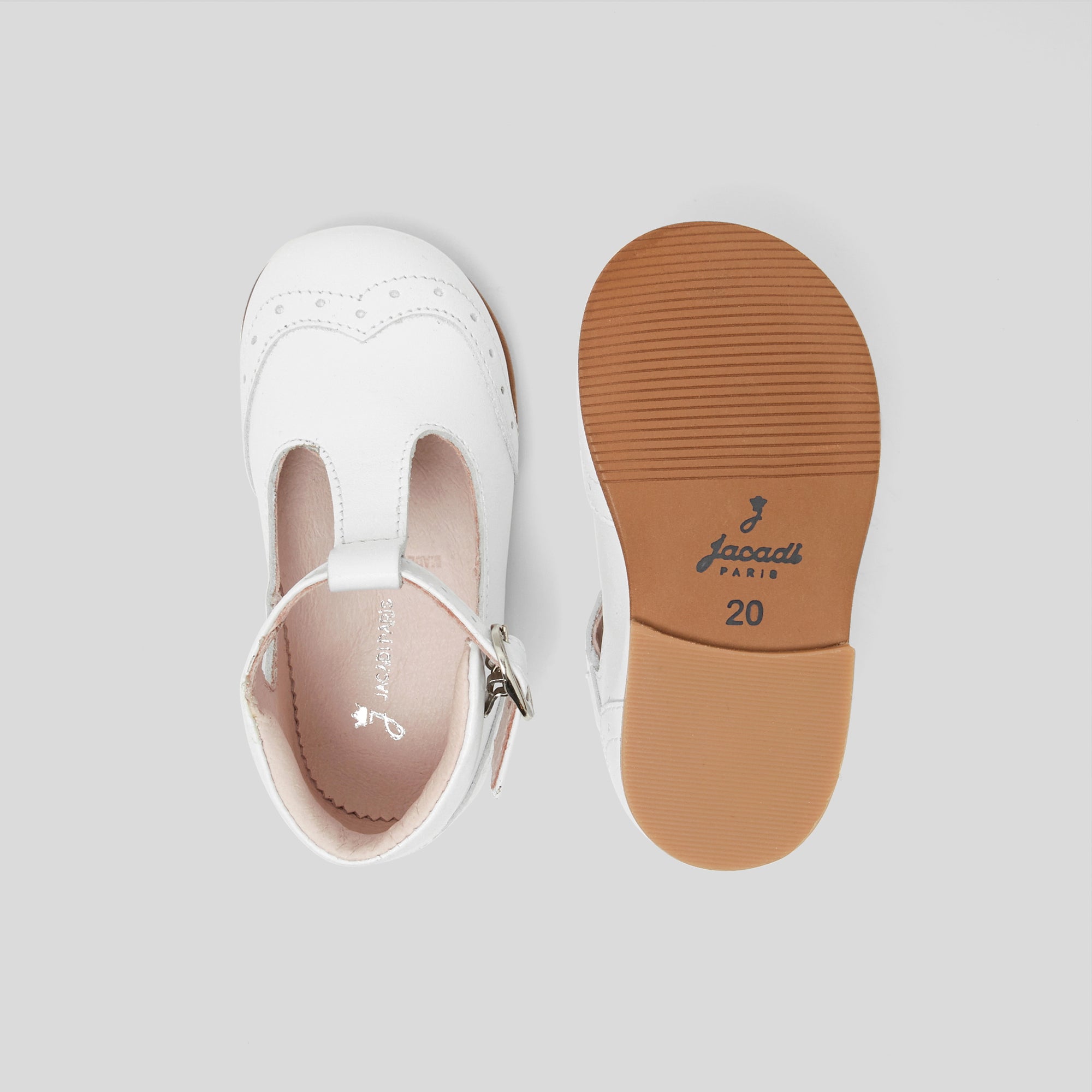 0 QTY / BLANC JACADI CHAUSSURES CUIR ALIENOR