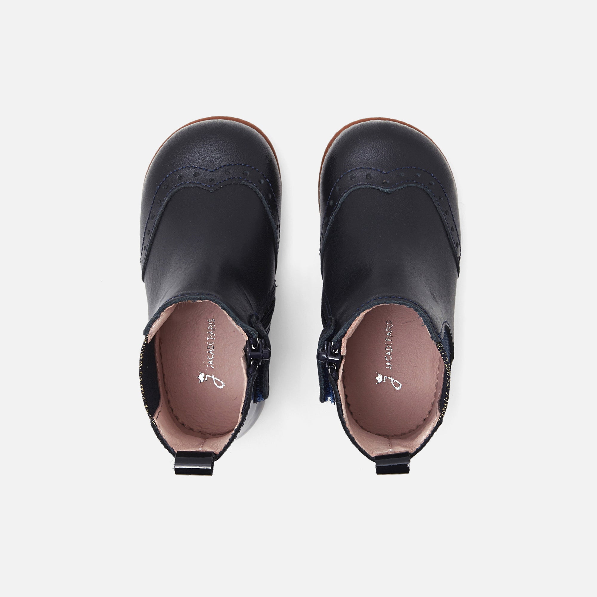 0 QTY / MARINE JACADI CHAUSSURES CUIR ALTESSE