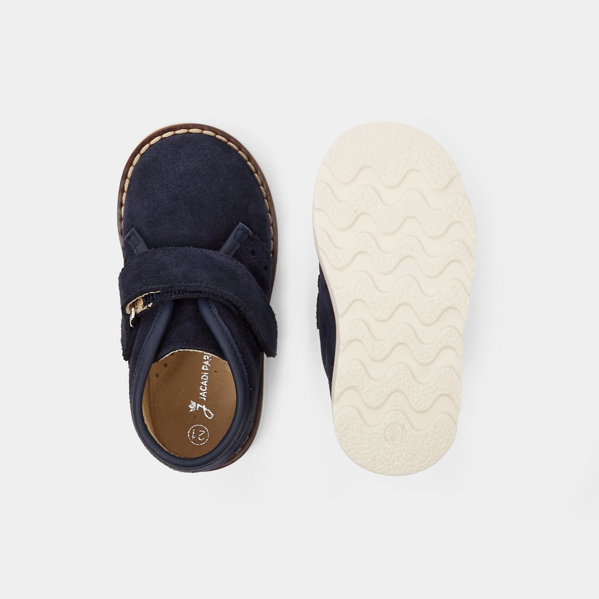 8 QTY / MARINE JACADI CHAUSSURES CUIR ACAJOU