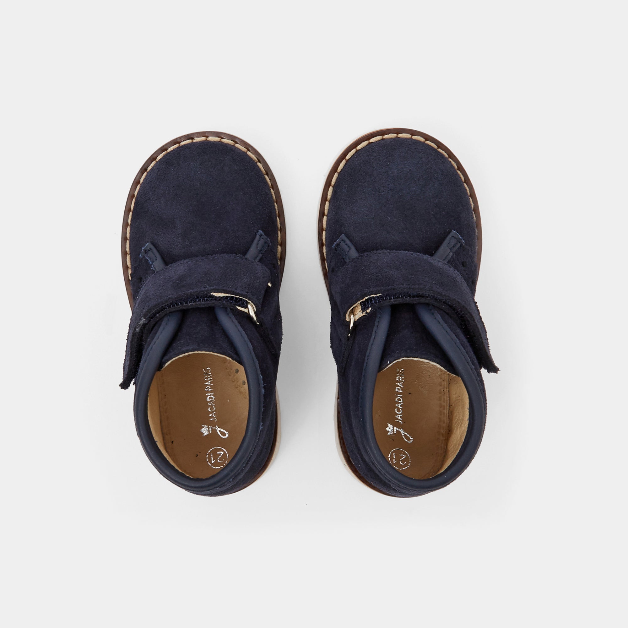 8 QTY / MARINE JACADI CHAUSSURES CUIR ACAJOU