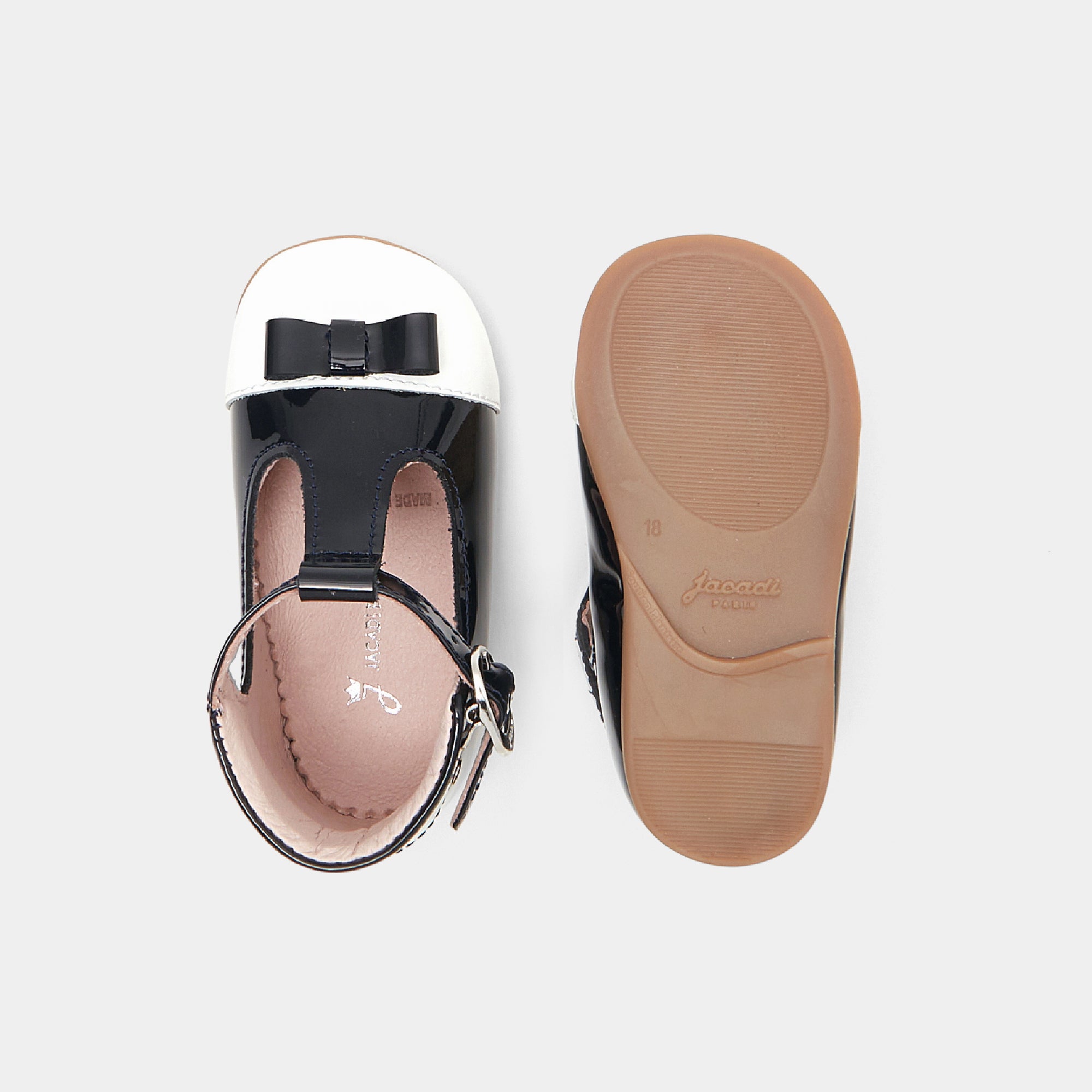 10 QTY / MARINE JACADI CHAUSSURES CUIR ADRIENNE