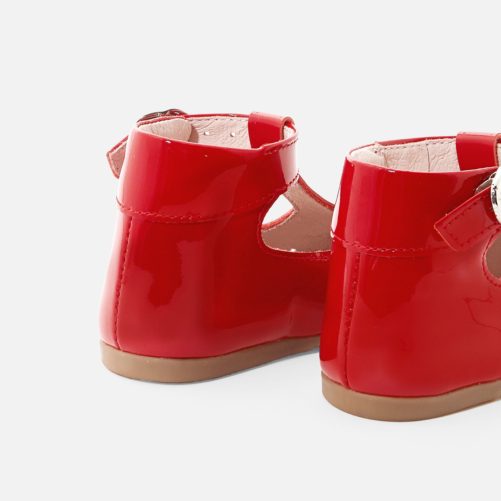6 QTY / ROUGE JACADI CHAUSSURES CUIR ADRIENNE