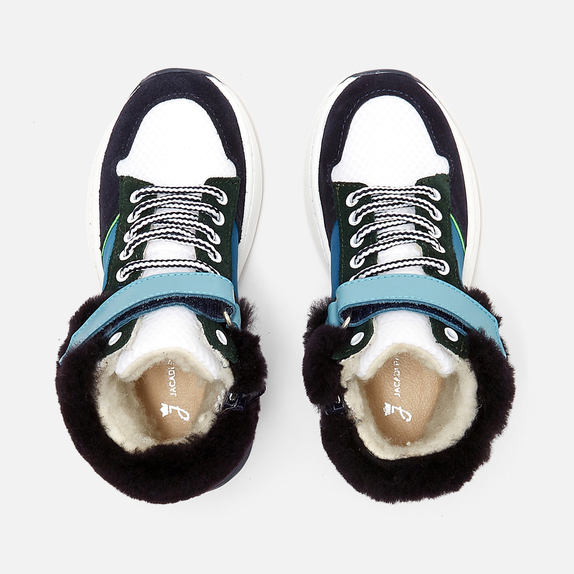26 QTY / BLEU/VERT CHAUSSURES CUIR ACROBATE
