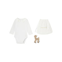 171 QTY / BLANC/OR PUERICULTURE JOUETS BIBELOT POCHETTE BODY NOEL