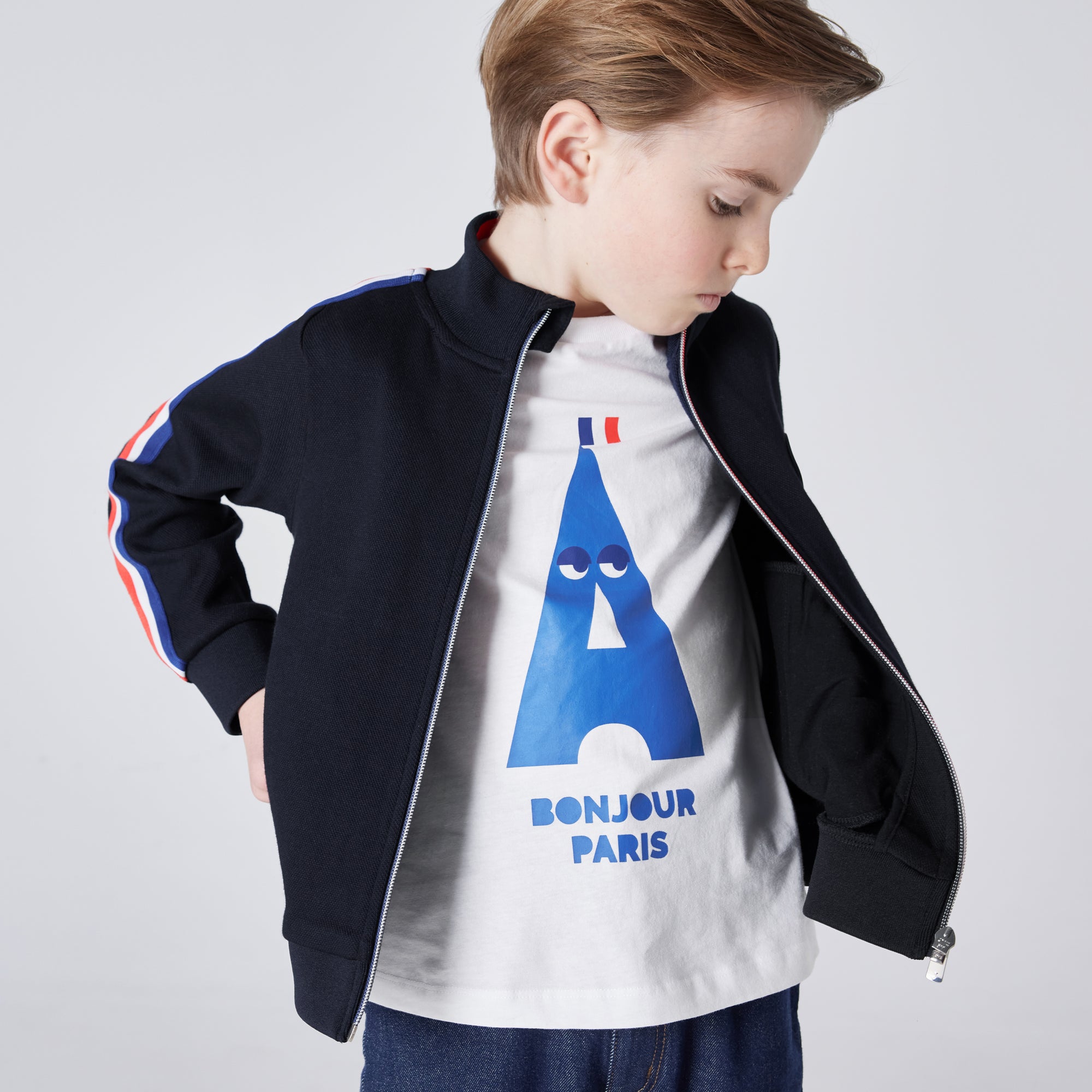 0 QTY / MARINE JACADI PAP GILET / CARDIGAN GHISLEN