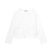 0 QTY / BLANC JACADI PAP GILET / CARDIGAN GAVENA