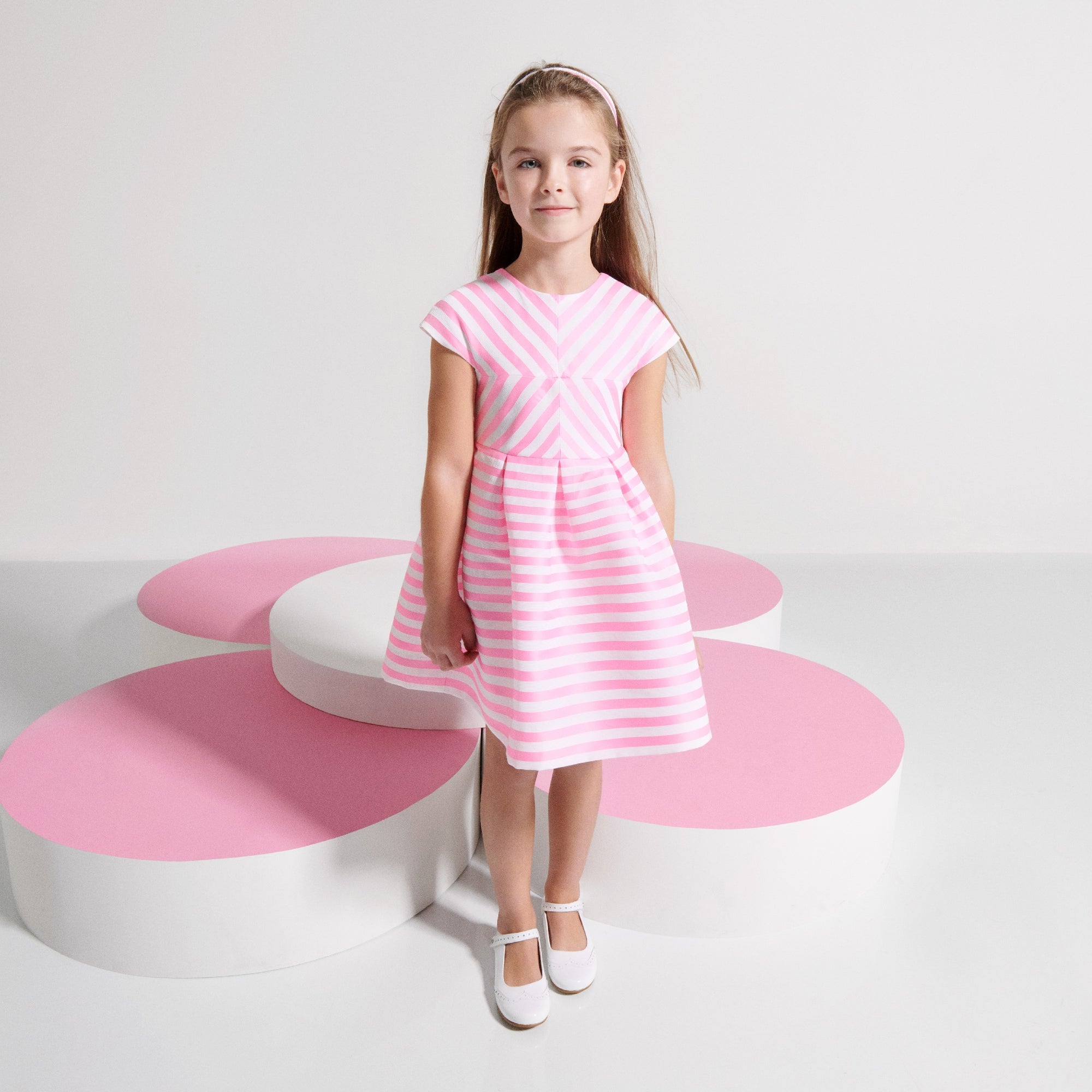 1 QTY / BLANC/ROSE PAP ROBE AGATA