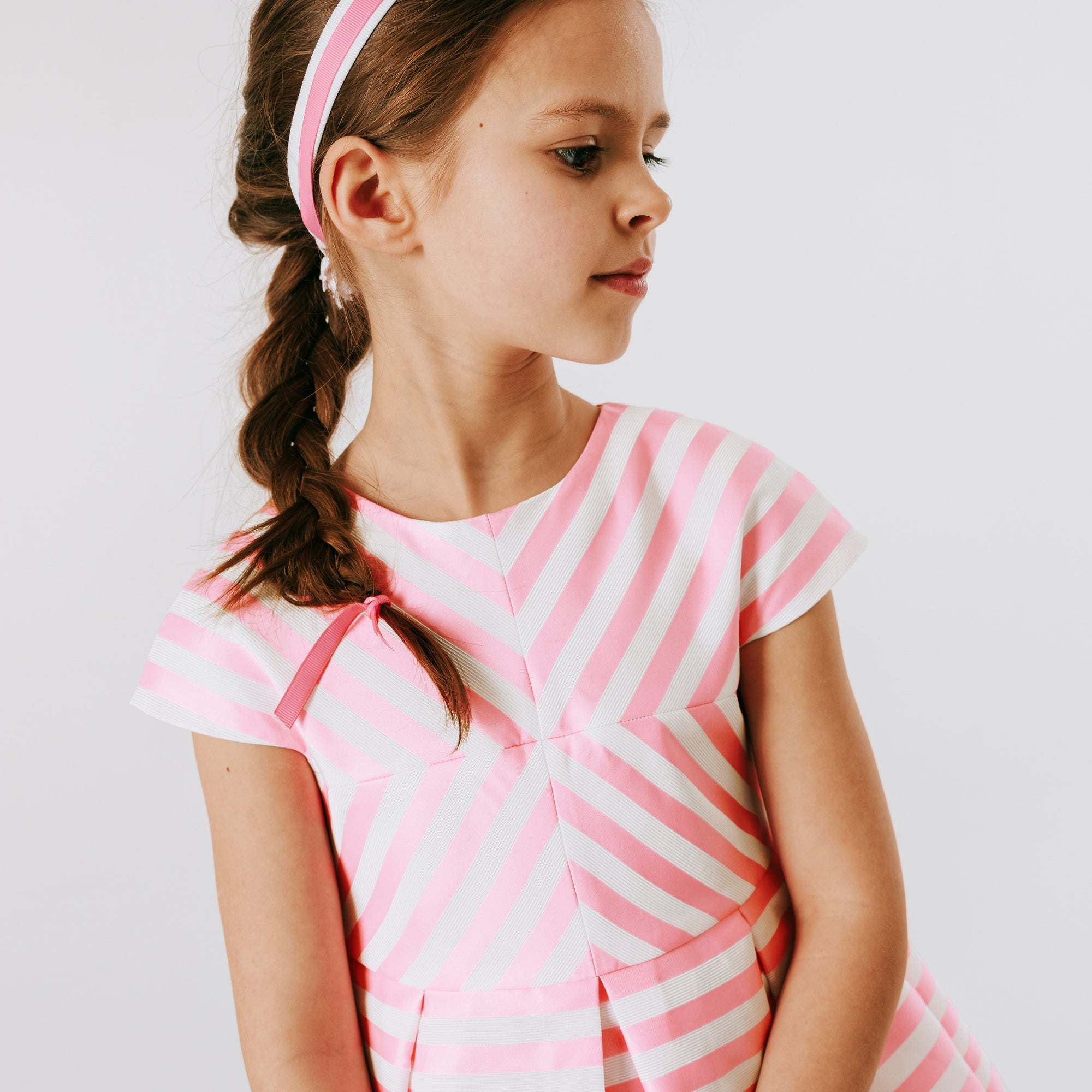 1 QTY / BLANC/ROSE PAP ROBE AGATA