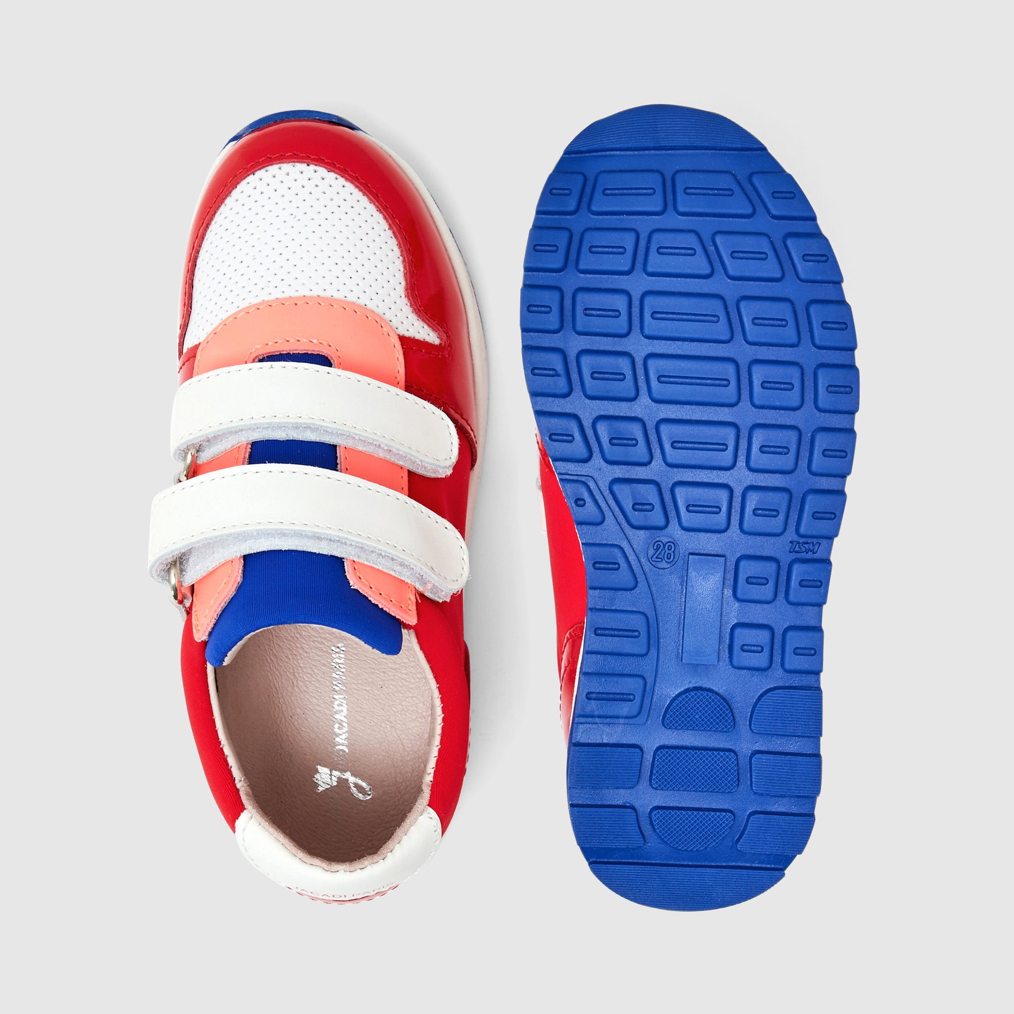 0 QTY / ROSE CHAUSSURES CUIR COQUELICOT