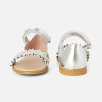 0 QTY / ARGENT CHAUSSURES CUIR FABIOLA